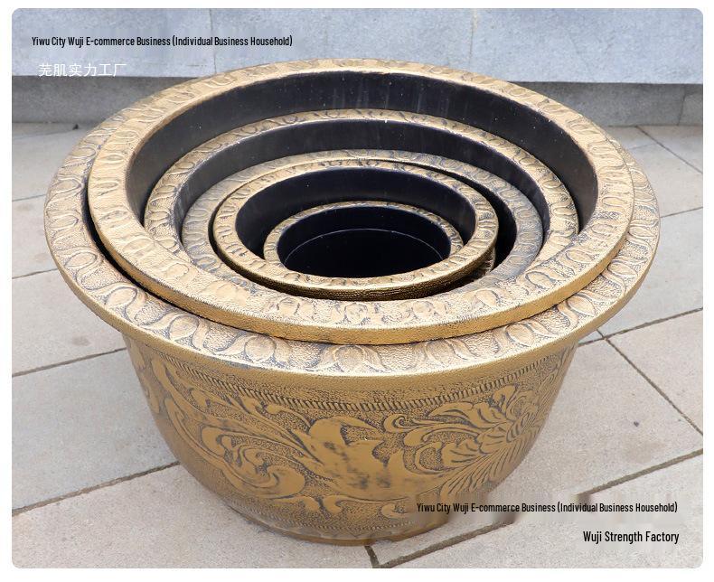 Extra Large Durable Resin Flower Pot for Outdoor Plants and Trees