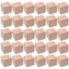 TEHAUX Cubi di Legno, Set da 30, Cubi da 3cm, Blocchi da Costruzione, Legno Naturale, Pezzi Quadrati, Fai da Te, Artigianato, Matematica, Giocattolo Educativo, Non Verniciato, Quadrato