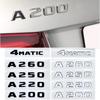 Letters A180d A200 A250 A260 A220d A35 A45 A63 4MATIC ABS Emblem for Mercedes Benz A Class W176 W177 Car Trunk Logo Sticker AO1