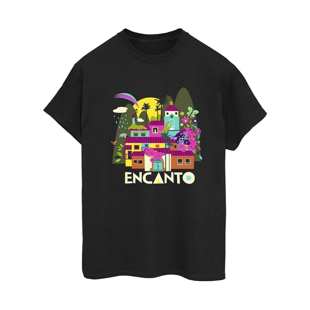 Disney Womens/Ladies Encanto Many Houses Cotton Boyfriend T-Shirt