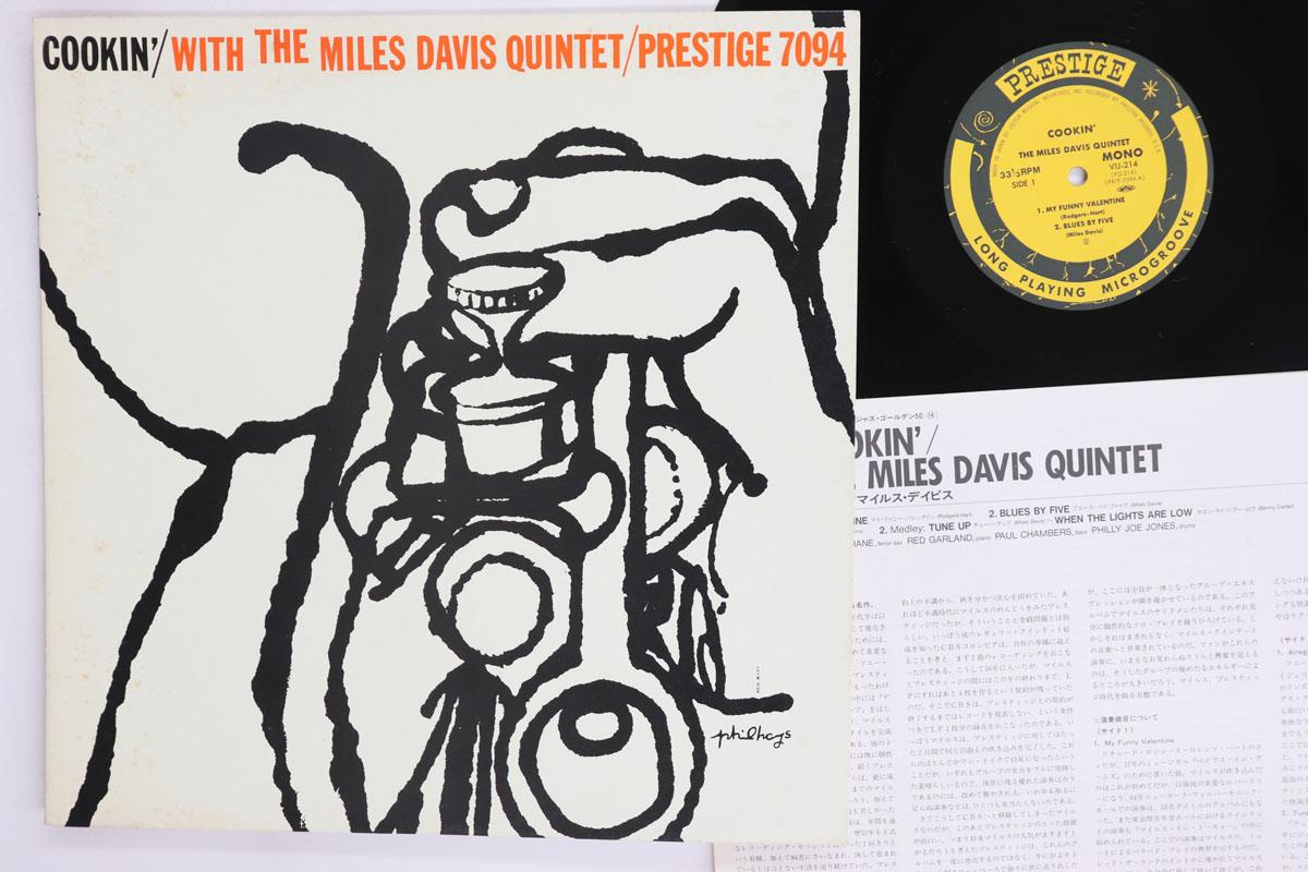 Виниловая пластинка MILES DAVIS Cookin VIJ214 PRESTIGE 1984 Япония Джаз Б/у