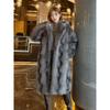 Winter New Fashion Imitation Fox Fur Coat Women's Extended Thickened Loose Environmentally Friendly Fur Coat