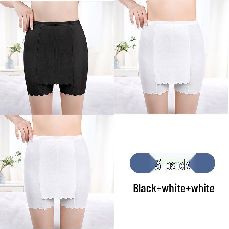 Eisseide Damen Doppel-Lagen Nahtlose Anti-Expositions Sicherheits-Shorts