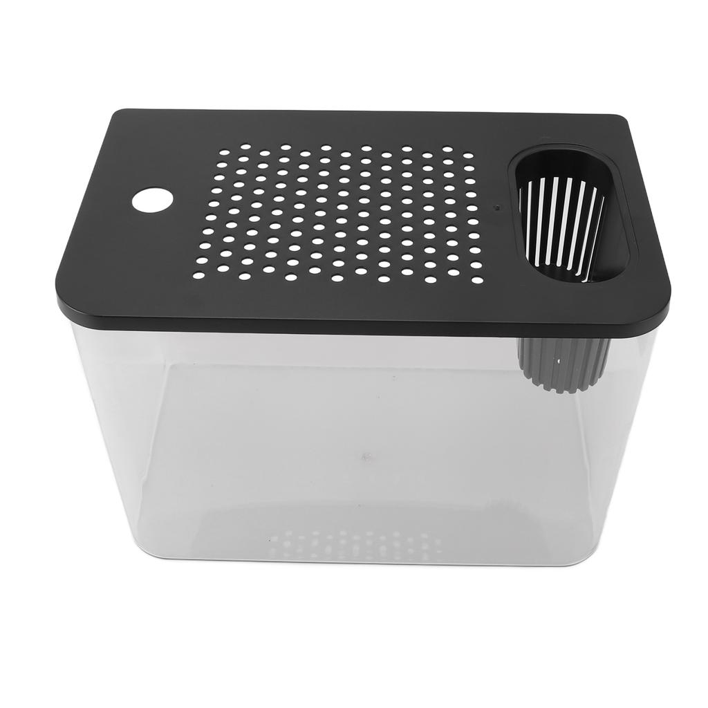 Small Fish Tank Plastic Clear Micro Landscape Desktop Aquarium for Goldfish Shrimp Betta Fish