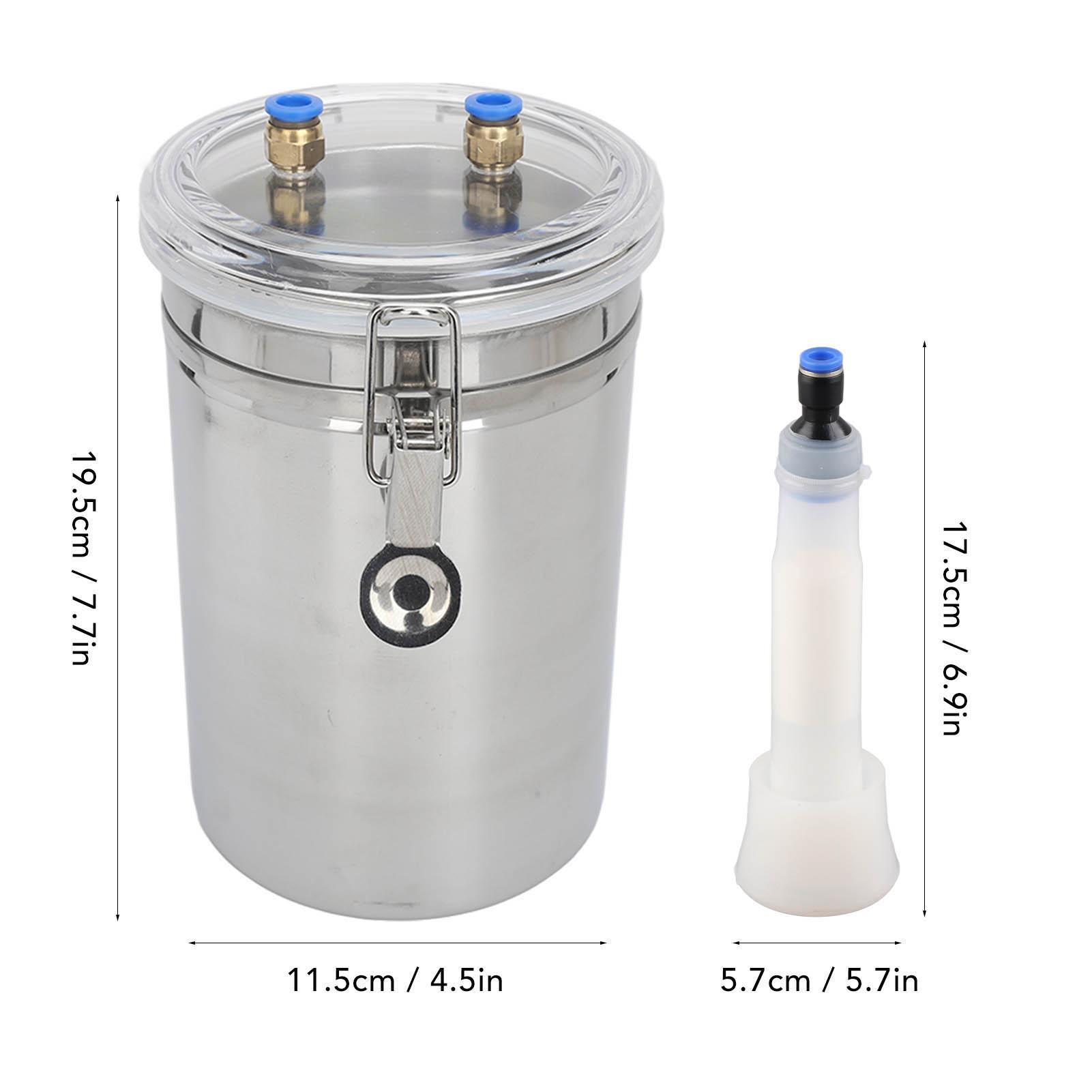 

2L Manual Milking Machine Large Capacity Effort Saving Operation Stainless Steel Bucket Portable Household Milking Kit