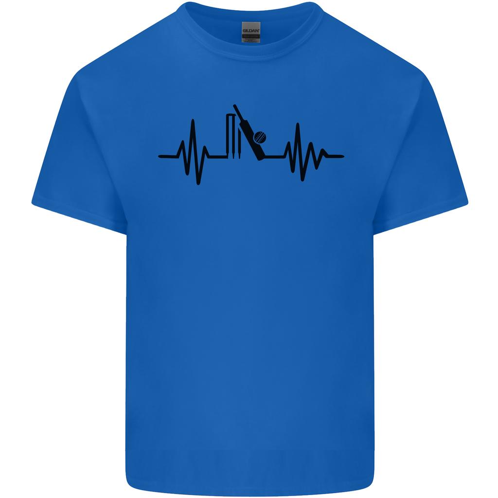 Cricket Pulse Cricketer Cricketing ECG Unisexs Light Cotton TShirt