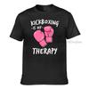 Kickboxing Is My Therapy Sweater Unisexs Hoodie Boxing Gift Unisex Tops Tees For Male Cotton Top Tshirts Normal High Quality