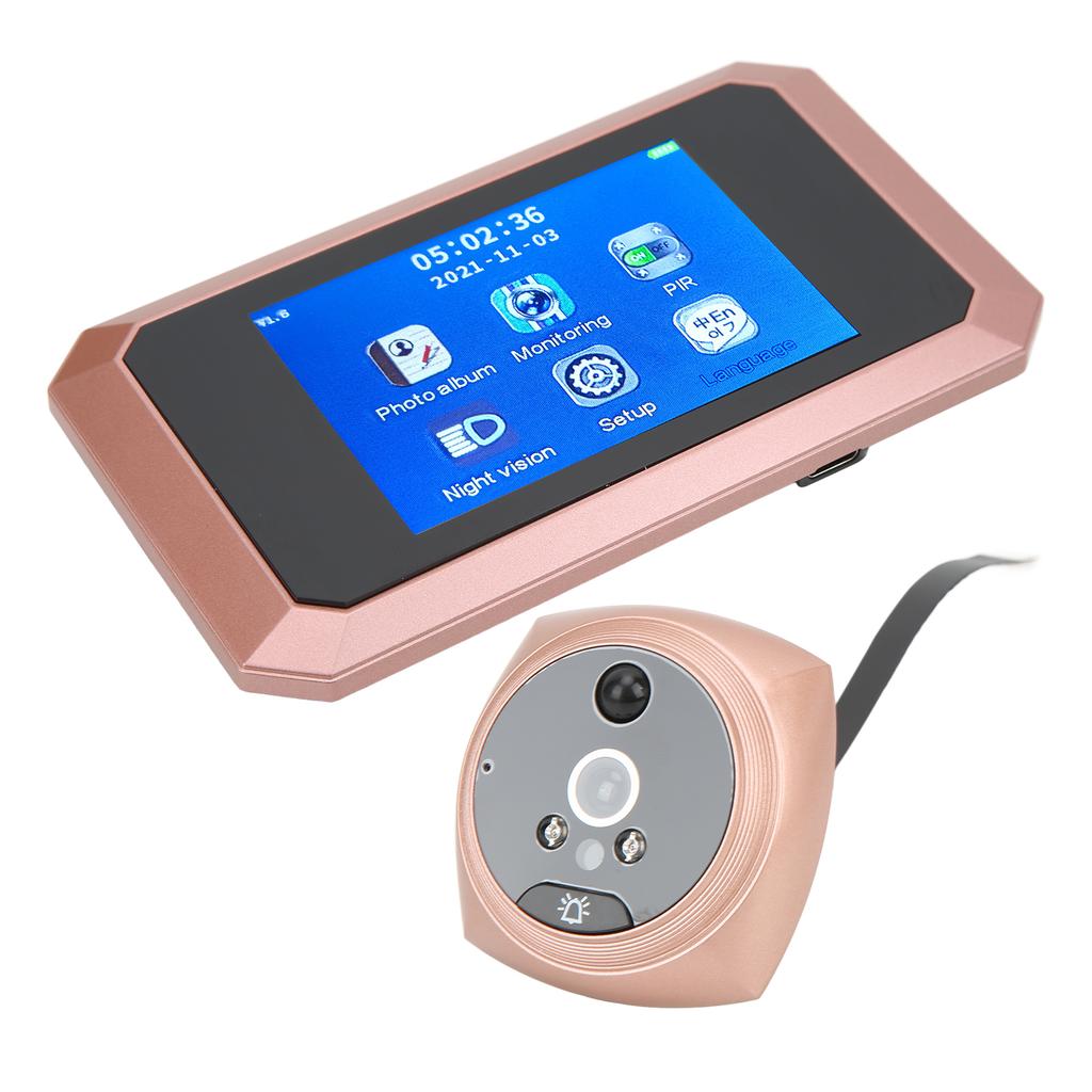 3.5in Doorbell Digital Viewer Motion Detection Night Vision High Definition for Home Safety
