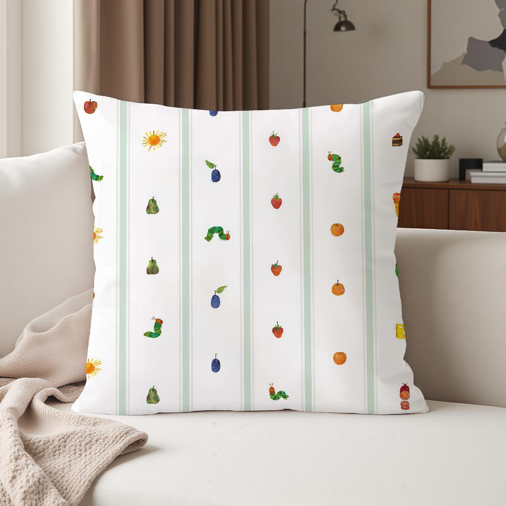 The Vvery Hhungry Caterpillar Pillow Case Suitable For Bedrooms Living Rooms Cars Home Decoration