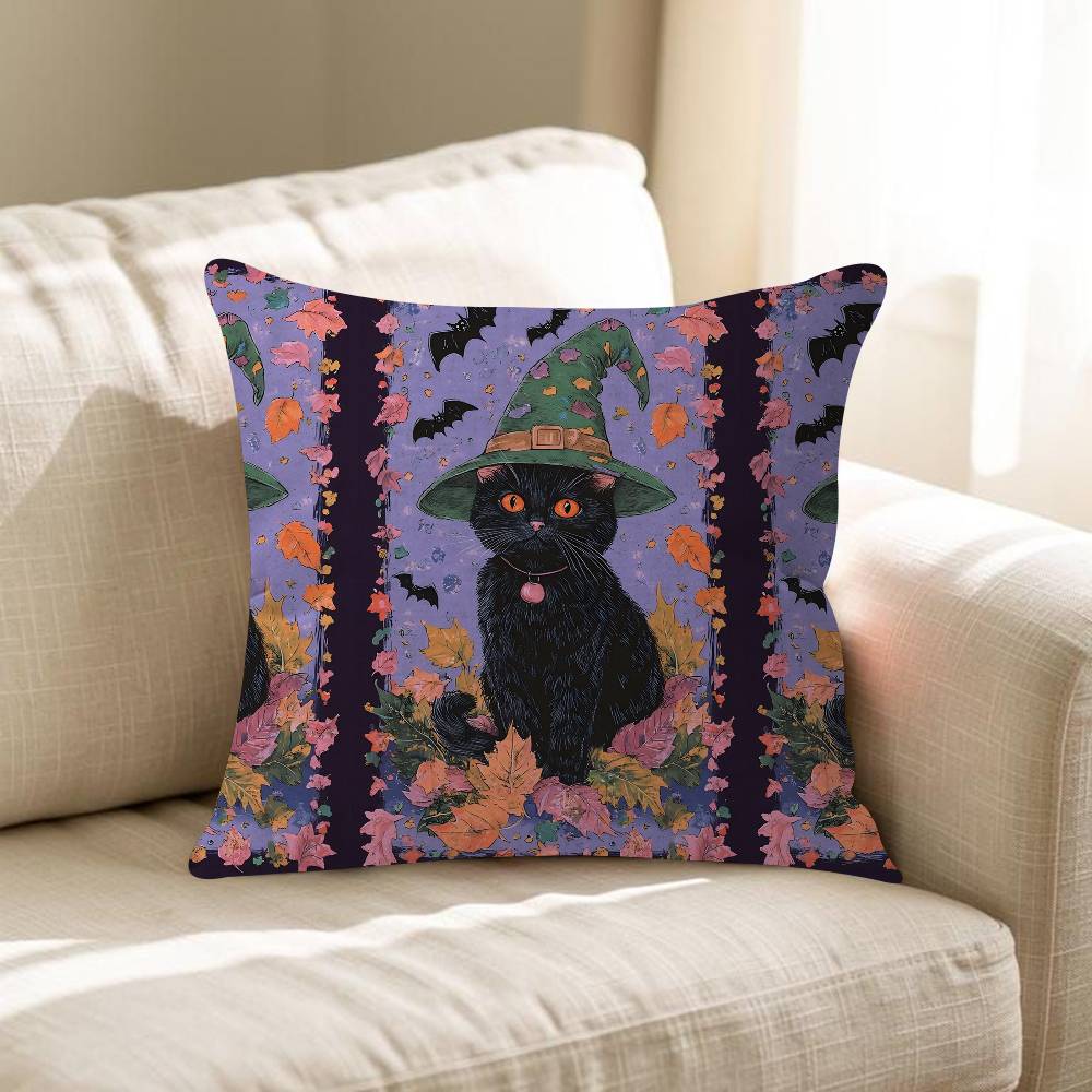 Fashion Mushroom Cat Cushion Cover Pillow Cover Decor Pillowcase Printed Cushion Case For Couch