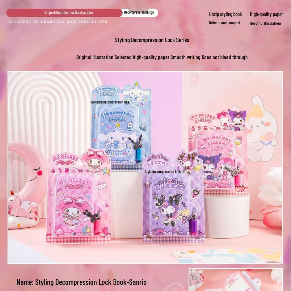 

American-Style Loose-Leaf Spiral Notebook with Blank White Pages