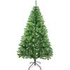 Sapin De Noël Artificiel - SOLAGUA - 210 Cm - Vert Pailleté - Support Métallique Inclus