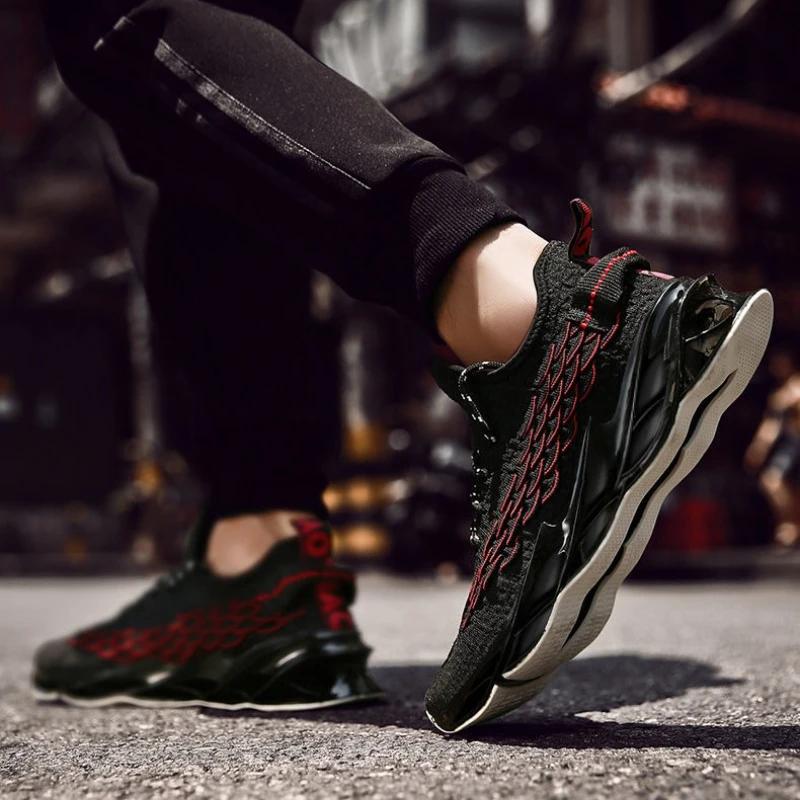 Fashion Cushioned Insole Running Thick Platform Male Sports Shoes Basketball Trends 2025 All Brands Breathable Gym Men's Casual Sneakers