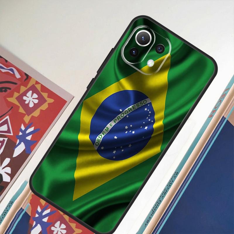 Brazil Brazilian Flag For Xiaomi 15 Ultra 14 13T 14T 15T 17 Pro Max Case For POCO X7 Pro X5 X6 F5 F6 F7 F8 Ultra