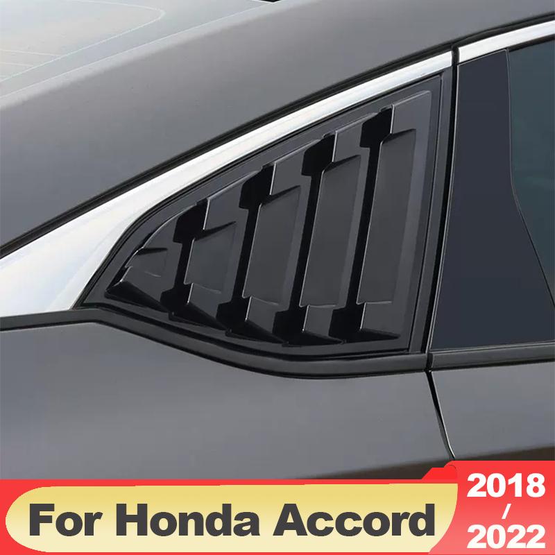 ABS Carbon Fiber Tylna osłona okna samochodu Osłona żaluzji Honda Accord X 10th 2018-2022 Akcesoria Żaluzje okienne Listwy otworów wentylacyjnych bocznych