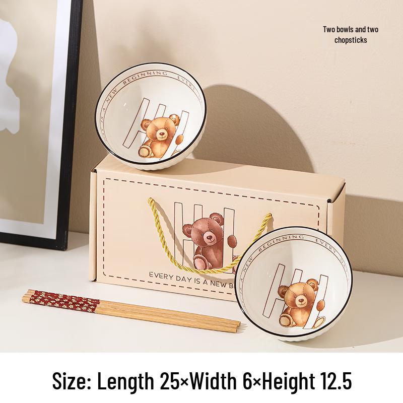 Penguin Tuan Tuan Cartoon Ceramic Dining Gift Set