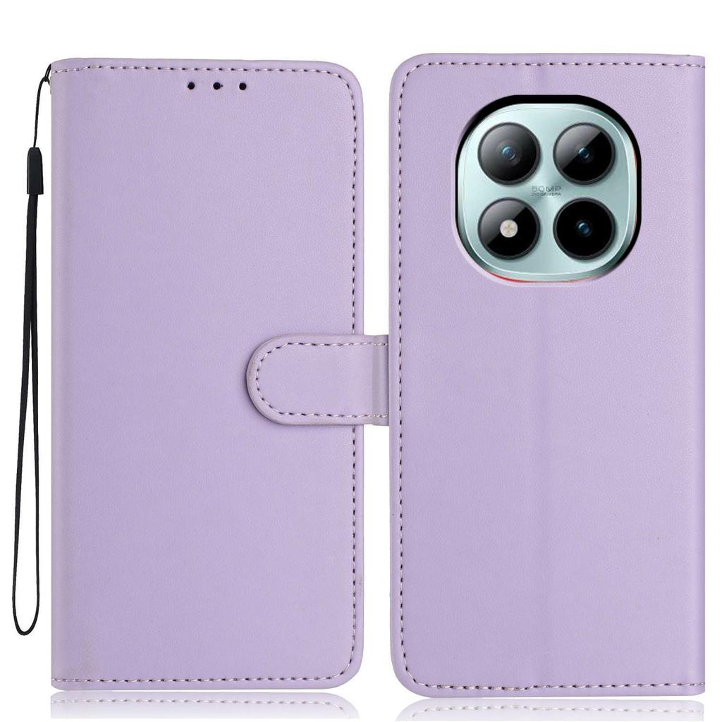 Dla Xiaomi Poco M8 Pro 5G/Redmi Note 15 Pro+ 5G (Światowy) Etui portfelowe z paskiem/Wiele przegródek na karty Jednokolorowe Skórzane Etui z podstawką na telefon