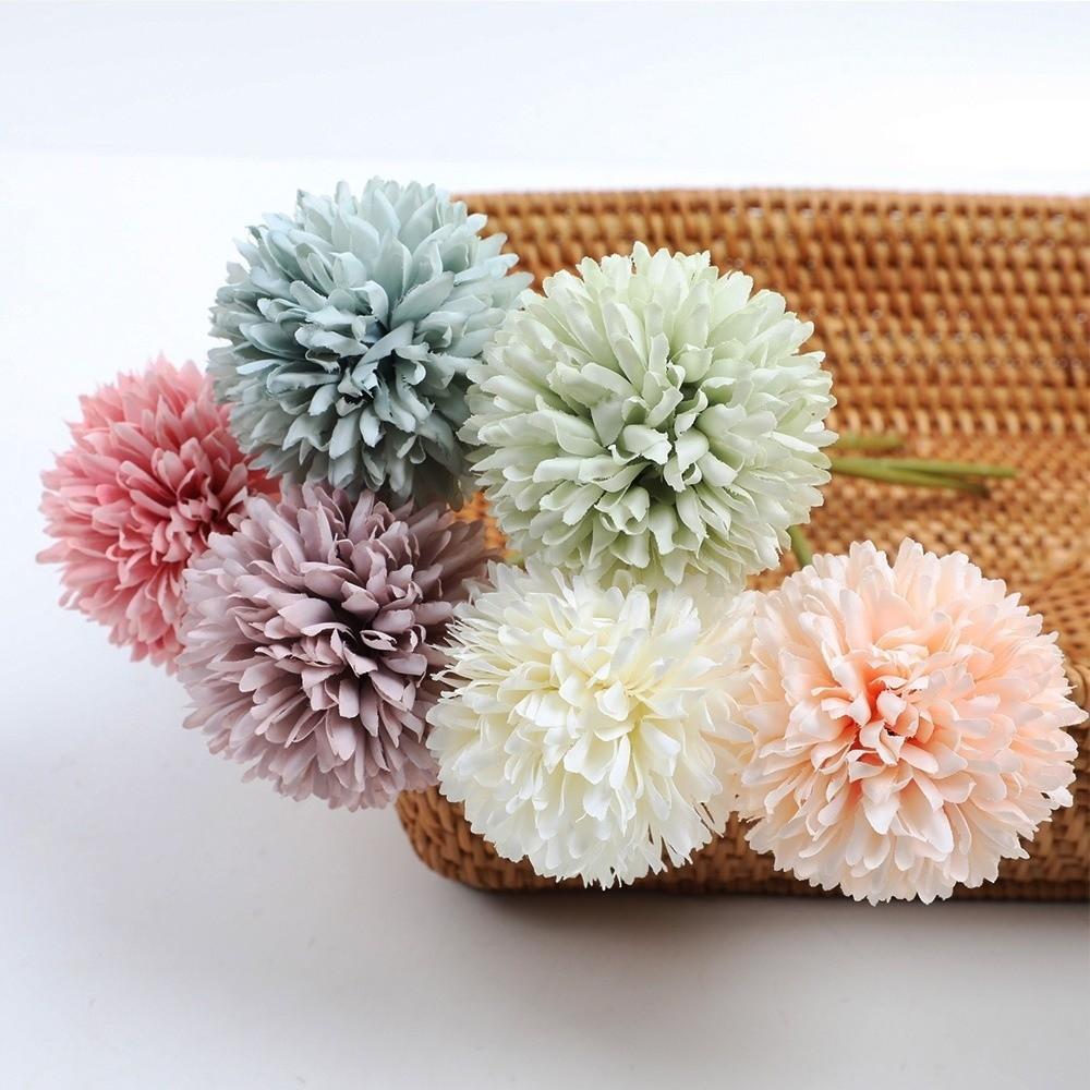 DIY Floral Materials Fake Flower Ball Dyed Edged Simulation Flowers  Valentine's Day Gift