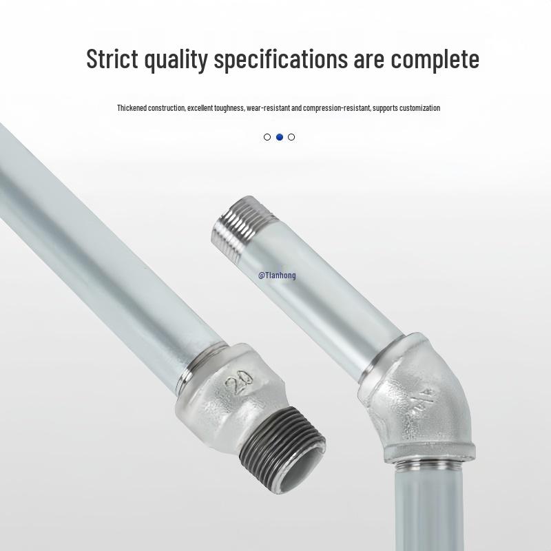 Galvanized Malleable Iron Pipe Fittings: Steel Elbow, Tee Joint, Plumbing Accessories for 4/6 Point Water and Fire Pipes