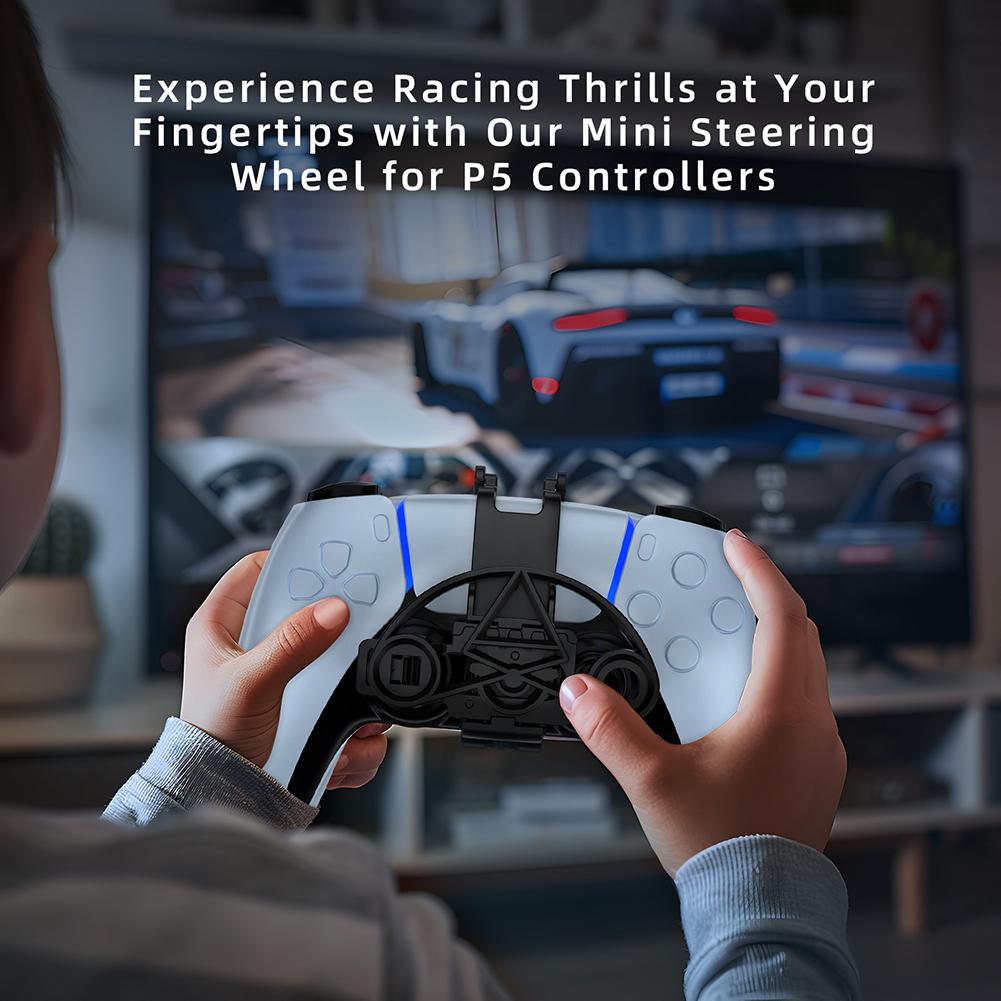 Mini Racing Wheel for PS5 Game Controller 3D Printing Racing Games Steering Wheel Replacement Auxiliary Replacement Accessories