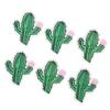 6Pcs Embroidered Patches Cactus Shape Cute Beautiful Covering Breakages Stains Iron On Patches for