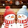 Christmas Home Decor Snowman Static Glass Sticker, PVC Waterproof Window Decals for Holiday Decorative Scenes Decoration, Snowflake Clings Doors
