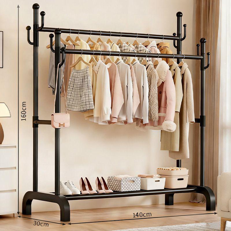 Multifunctional Floor-Standing Coat Rack and Clothes Dryer for Indoor Storage