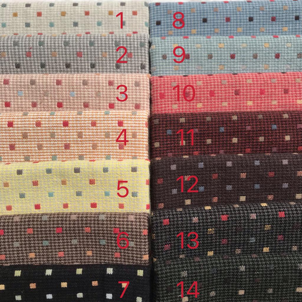 50*70cm Japanese Yarn Dyed Cotton Fabric for DIY Doll Basic Patchwork Purse Sewing Quilting Craft Yarn-dyed Cloth