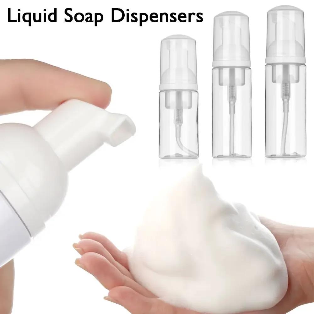 Botella de Plástico Espumosa de 30/50/60/80 ML Dispensador de Líquido para Espumas de Jabón, Espuma Champú Loción Gel de Ducha, Botellas Cosméticas con Bomba de Espuma