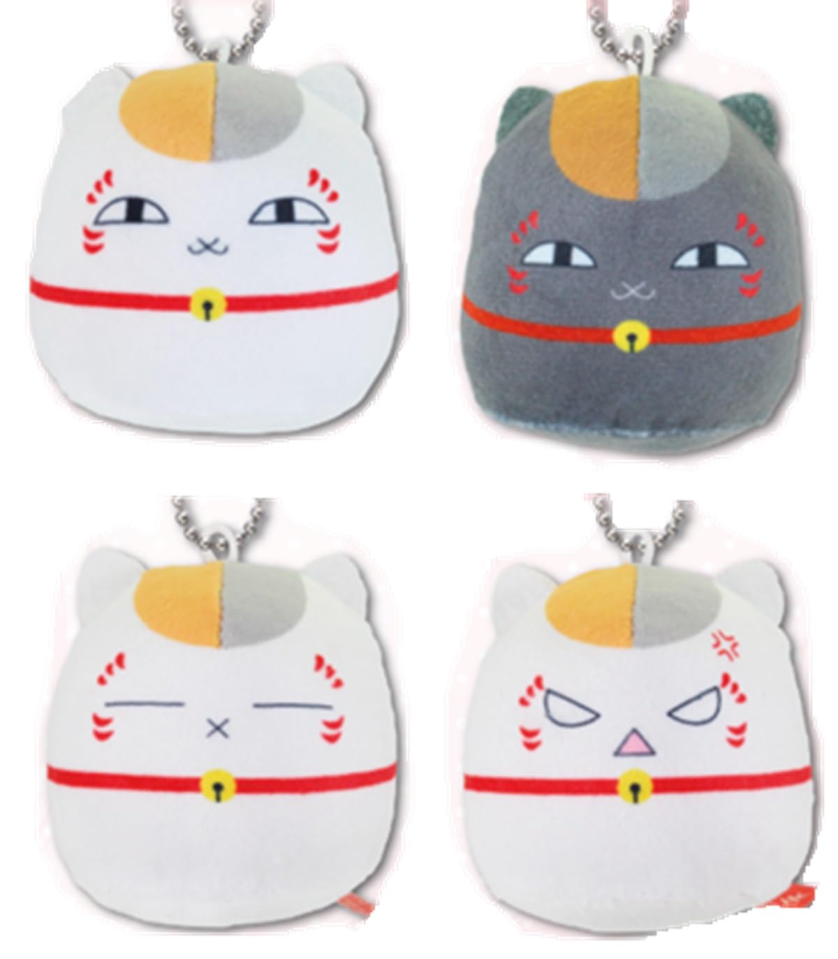 Natsume s Book of Friends Daruma Plush Toy Set of 4 (Capsule Included)