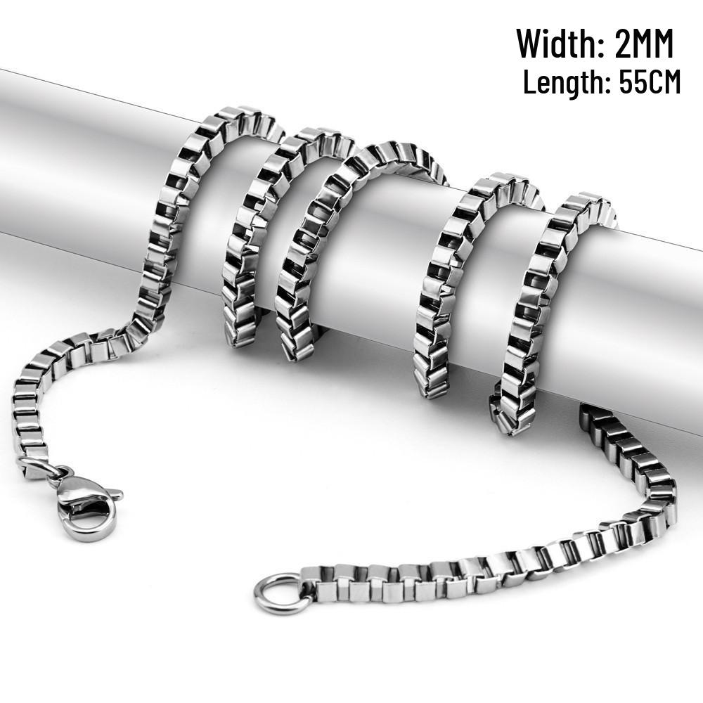 

Европейское и американское ожерелье из титановой стали с креативным кулоном