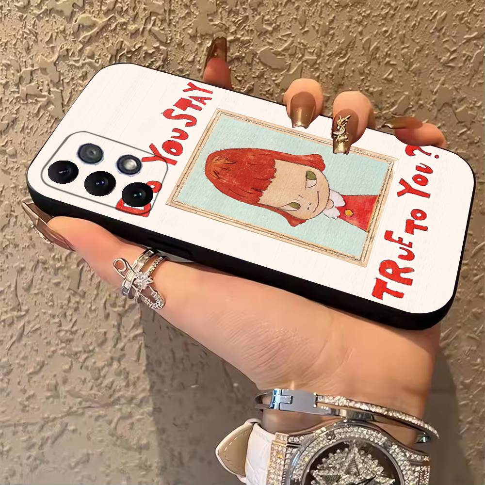Y-Yoshitomo N-Nara Phone Case For Samsung Galaxy A13,21s,22,31,32,52,53,71,80,A91 Soft Black Cover