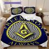 Modern Freemasonry Bedding, Duvet Cover, Pillowcase, Home Decoration, Birthday Gift (1 * Duvet Cover+2 * Pillowcase, Coreless)