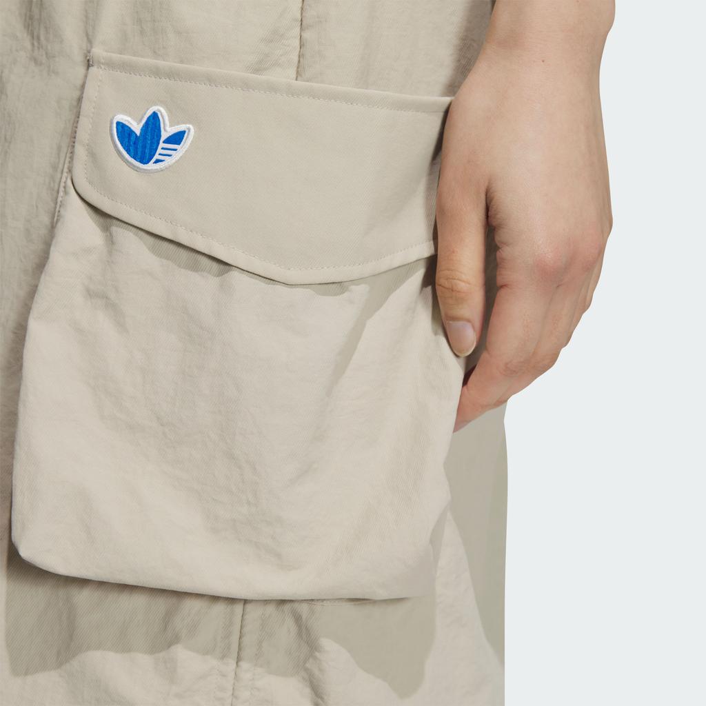 Adidas Originals Chinese V-Day Solid Color Lace-Up Mid-Rise Long Casual Skirt Women Skirts Light-Brown JM2714