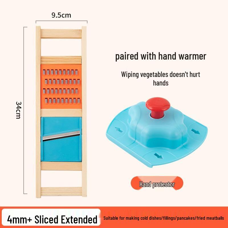 Safe & Multifunctional Vegetable Slicer: Kitchen Shredder & Grater for Radishes, Cucumbers, Cabbage, Potatoes
