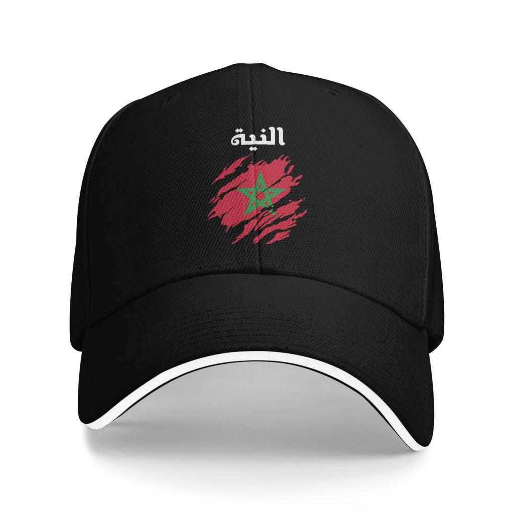 Morocco Flag Outfits Men Women Baseball Cap Trucker Hat Unique Daily Headwear Adjustable Snapback Cap