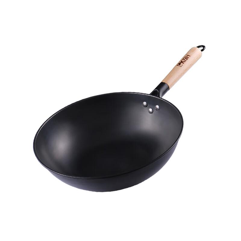 Kangbach 32cm Antihaft-Eisen-Wok-Set