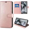 Case - Efconnection - for Samsung Galaxy S24 Ultra - Synthetic Leather - 360 Degree Protection - Pink