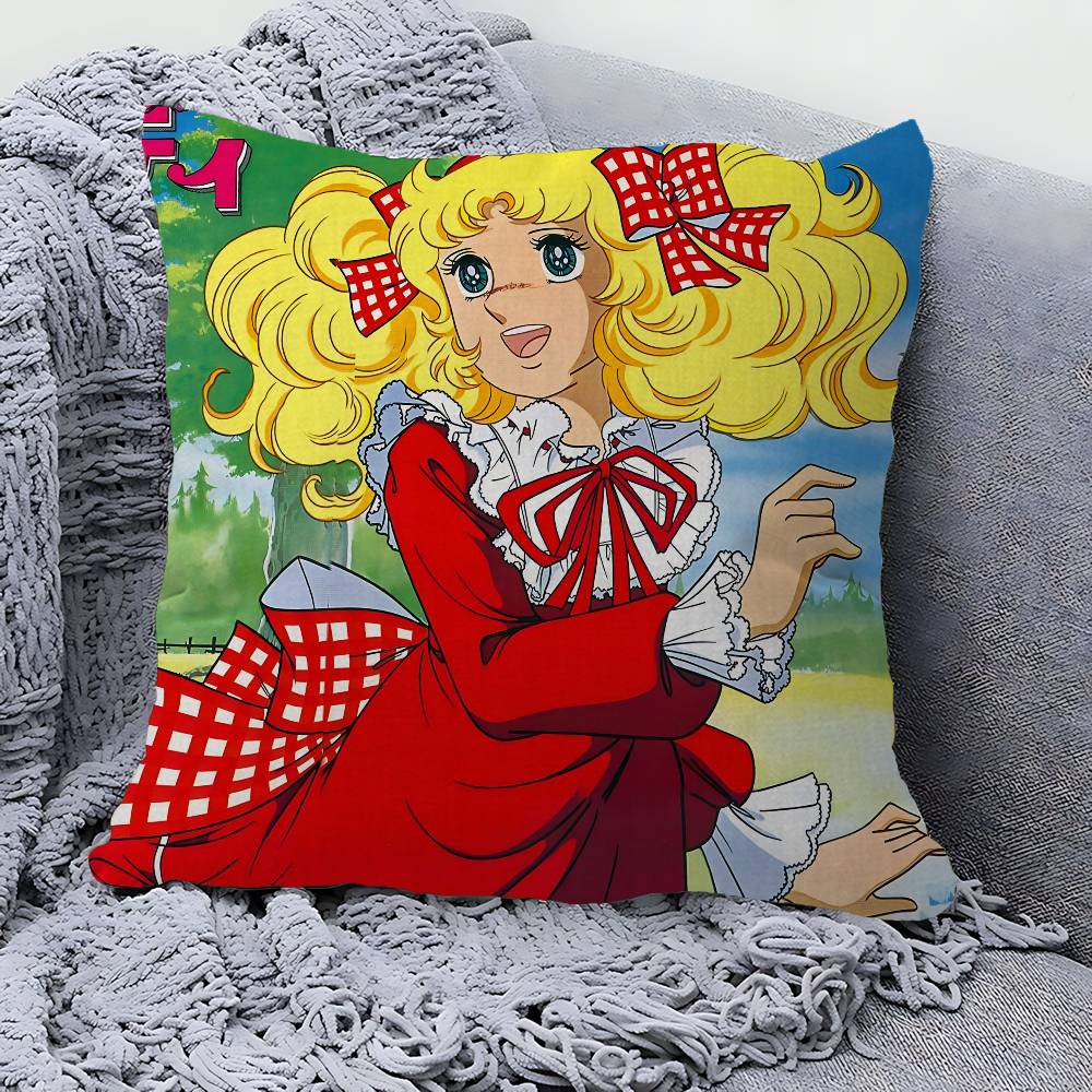 Classic Anime C-Candy C-Candy Pillow Cushion Cover Pillowcase Living Room Sofa Home Decor Customized