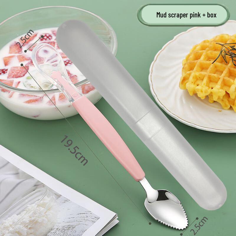 

ZISIZ Baby Double-Ended Silicone Food Scraper Spoon Set