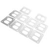10pcs Turbo Gasket Stainless Steel Turbine Divided Inlet Parts Fit for Garrett T4 Flange