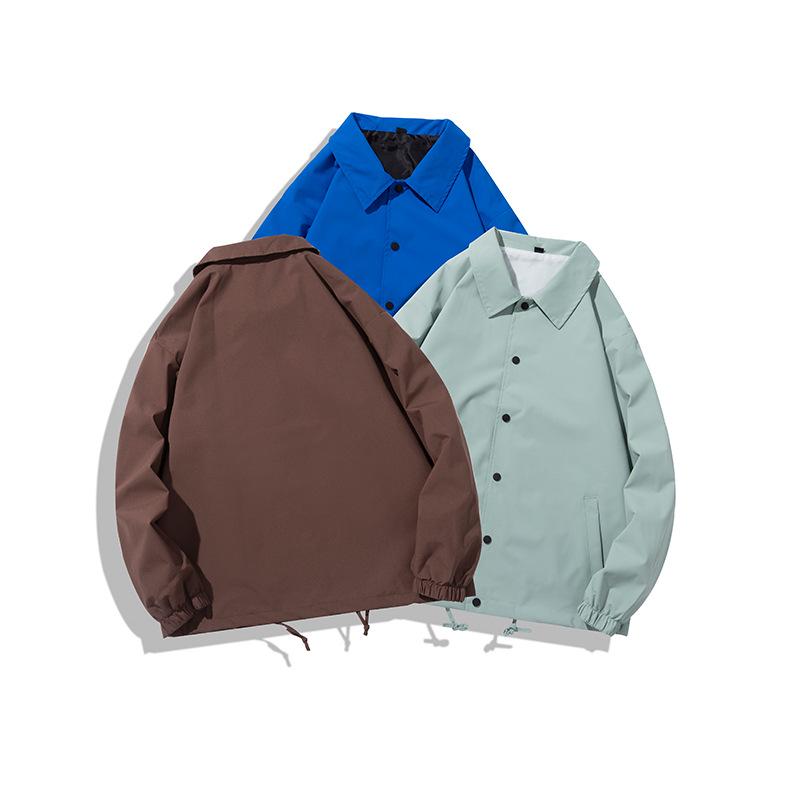 American Style Top Coach Jacket - Spring/Autumn Trendy Men's Lapel Casual Jacket