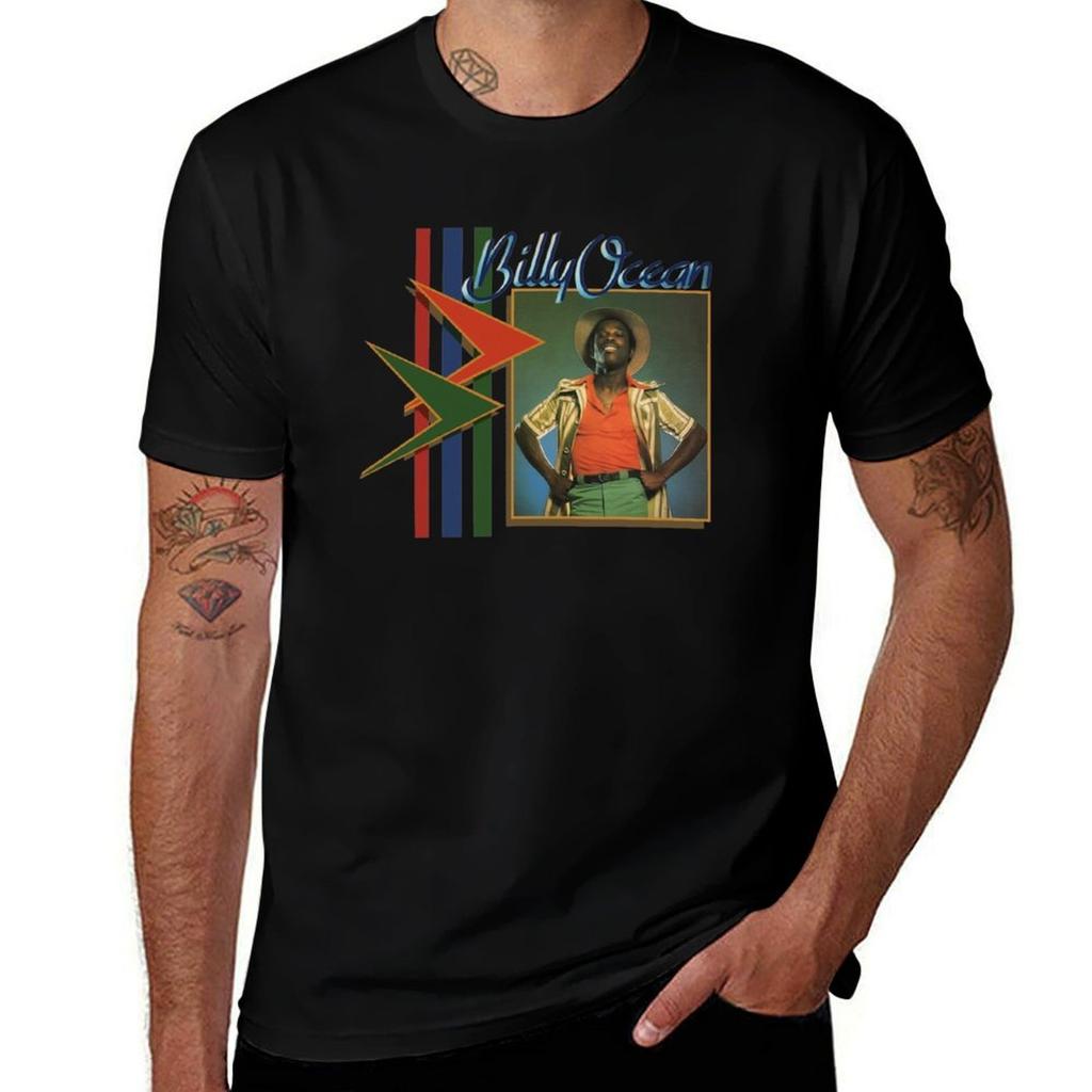 Billy Ocean TShirt Simple Line Art Print Tee