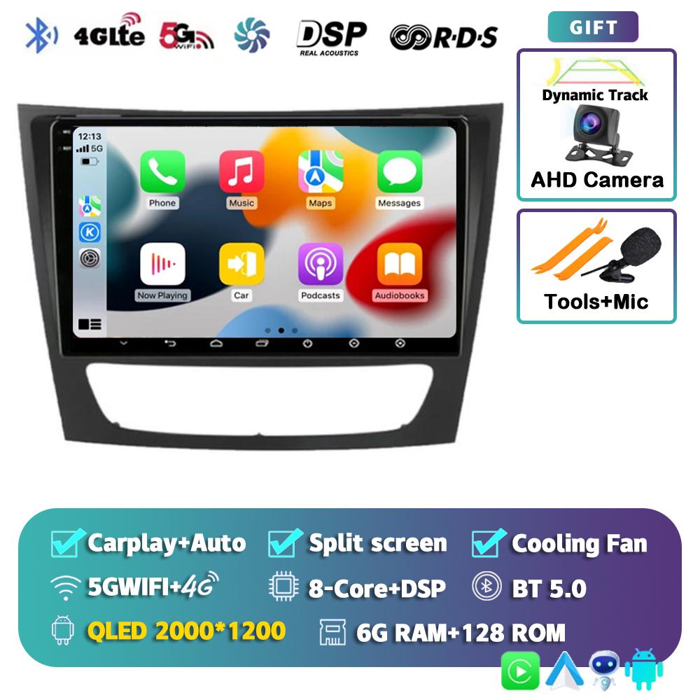 Android 14 Carplay Car Multimedia For Mercedes Benz E-class W211 E200 E220 E300 E350 E240 E270 E280 CLS CLASS W219 2 Din Stereo