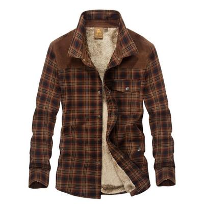 Herren Langarmshirt Herbst und Winter Fleece Verdicktes Thermoshirt Shirt