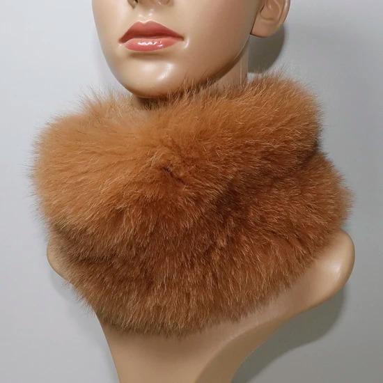 Nowy Szalik z Prawdziwego Futra Lisiego Opaski Futrzane Kobiety Zima Szaliki z Futra Lisiego Luksusowy Ocieplacz na Szyję Dobra Elastyczność Naturalne Futrzane Mufki