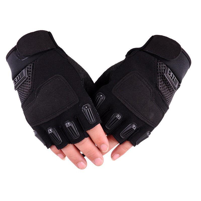 Mens Military Army Half Finger Gloves Tactical Fingerless Motorcycle Cyclin OH