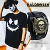 Watch Antique Skull Rock Punk Skull Leather Strap Waterproof Analog Quartz Watch Gothic Accessories Birthday Christmas Day Halloween Gift Men's