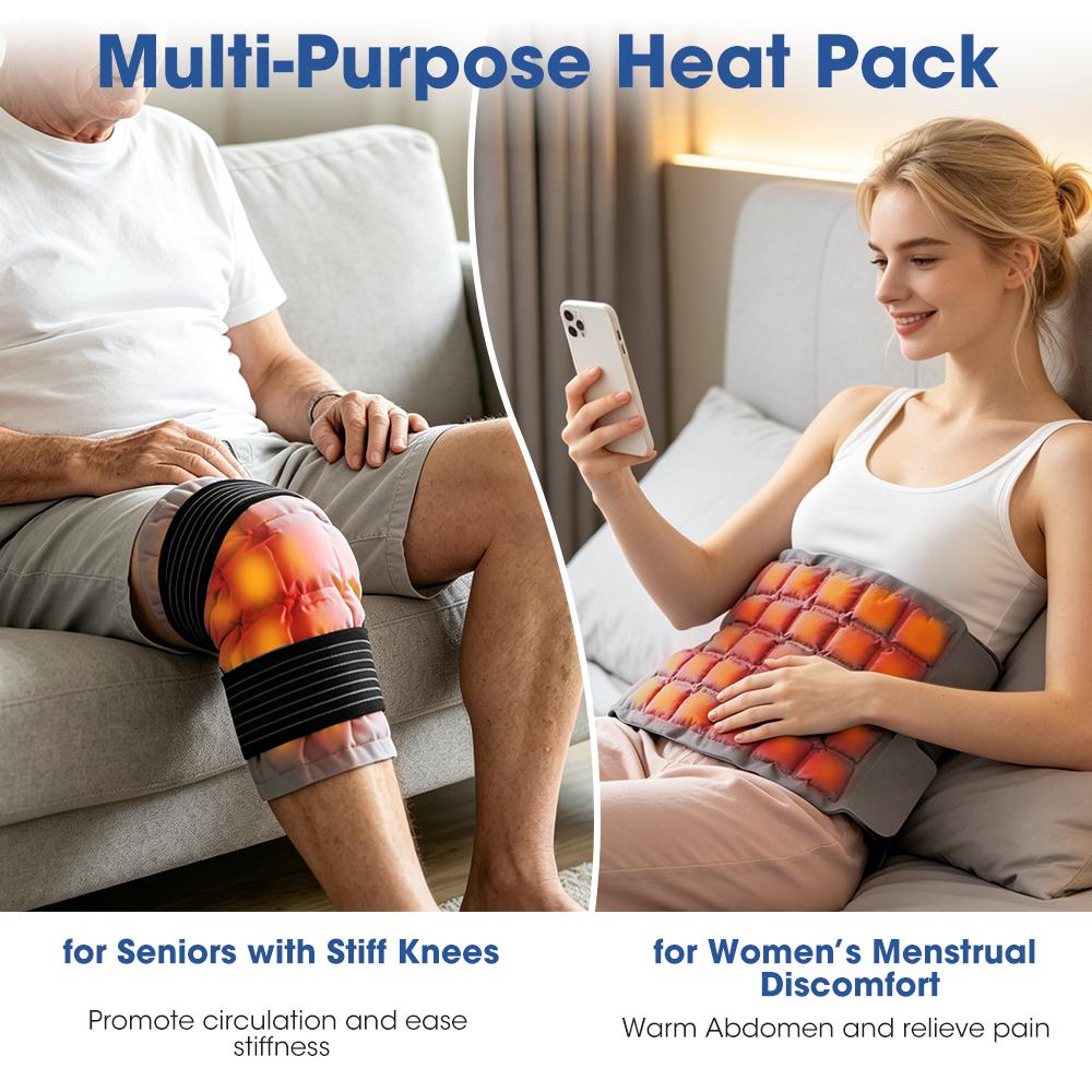 Knee Ice Pack Wrap Reusable Knee Cold and Hot Compress Brace Strap For Knee Pain Relief and Muscle Relaxation