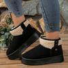 Women's Winter Plush Warm Snow Boots Outdoor Thick Sole Non Slip Cotton Padded Shoes Woman Fashion Faux Fur Platform Ankle Boots